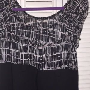 Black and white dress